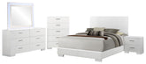Felicity 5-piece California King Bedroom Set White Gloss
